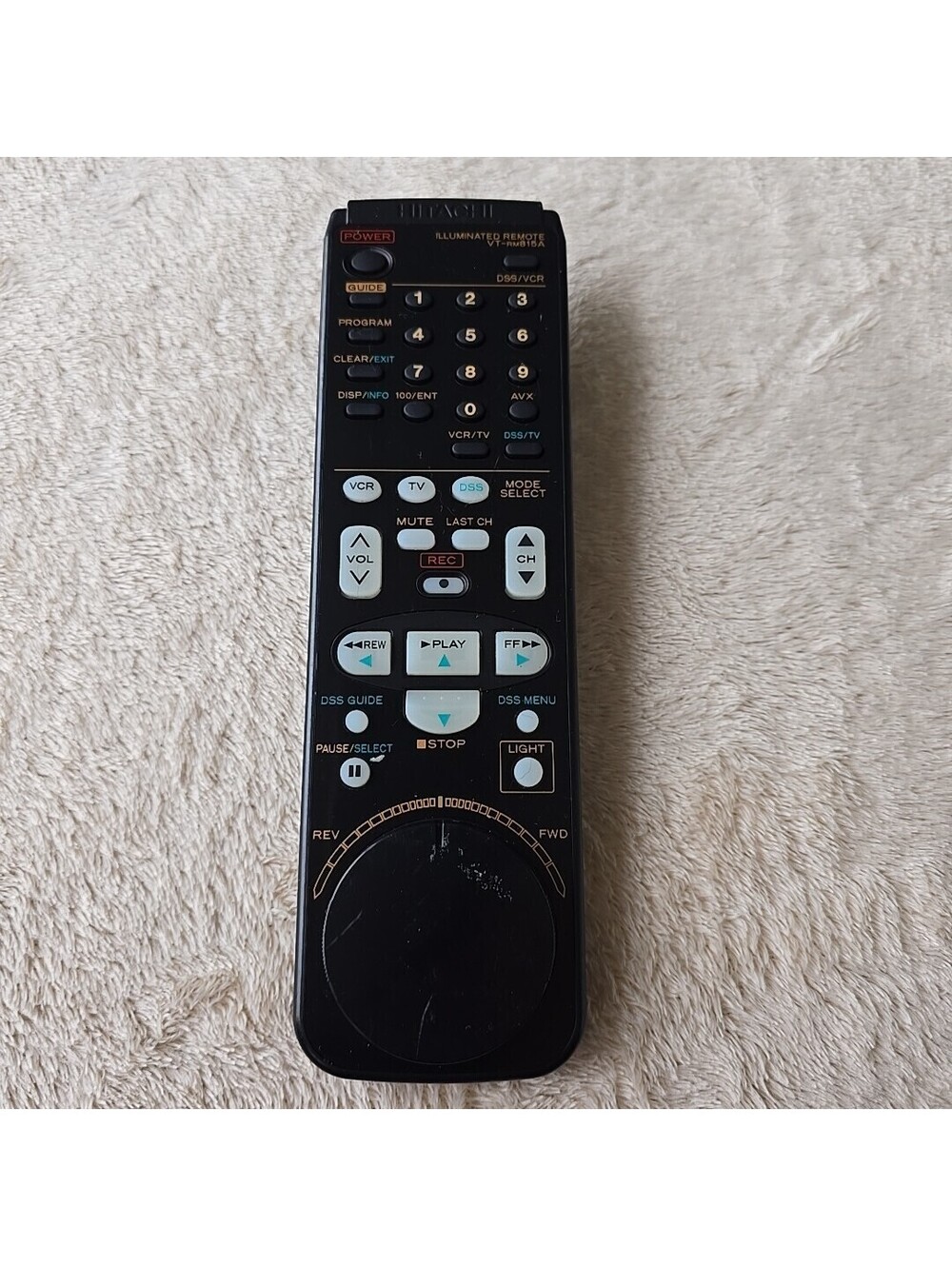 Hitachi Remote Control Illuminated Vt-rm815a